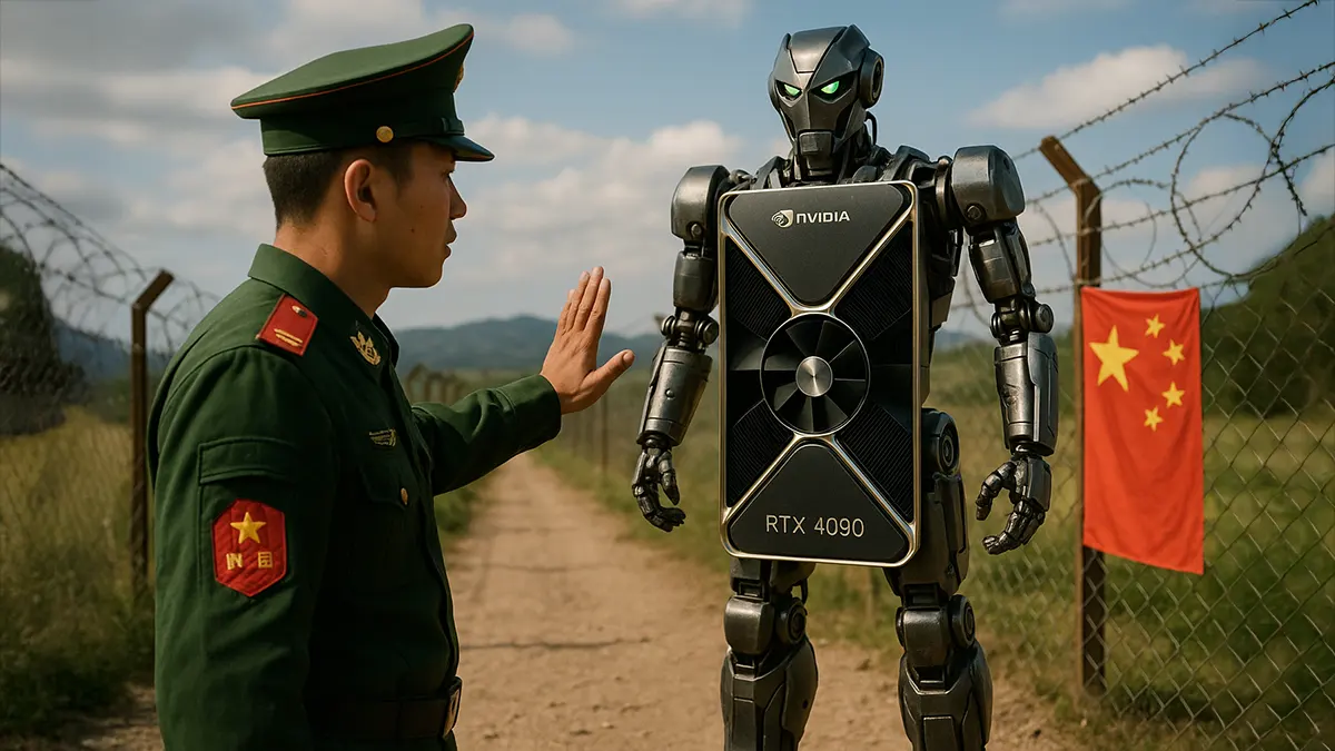 Eine Nvidia GPU versucht nach China einzuwandern